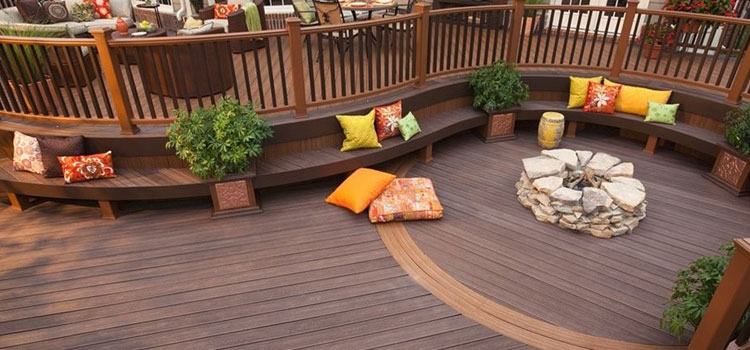 Gray TREX Decking in Newhall, CA