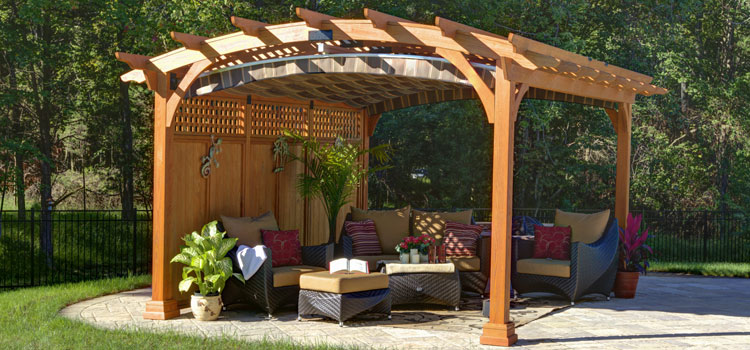 Modern Wood Pergola Installation in Newhall, CA